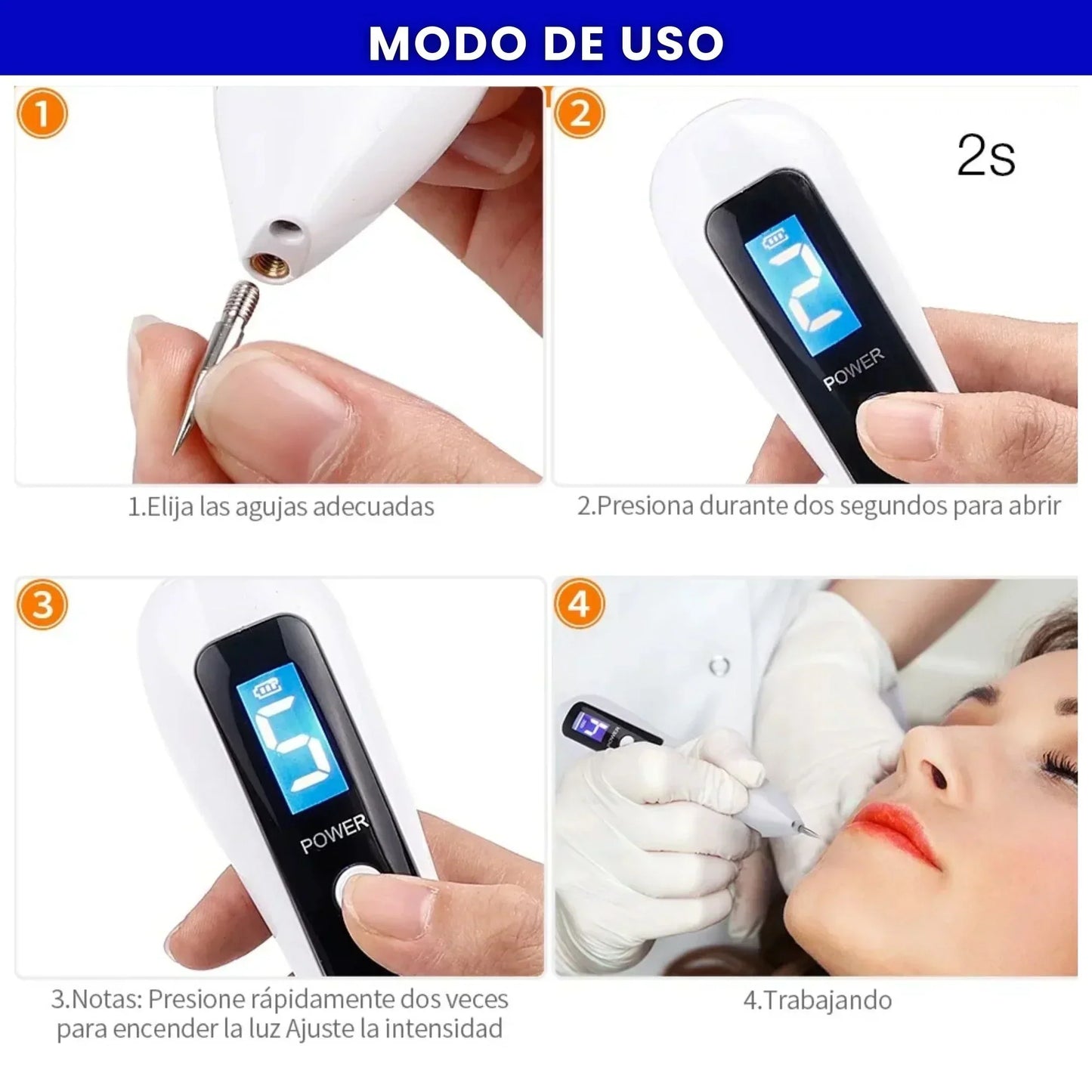 🔥Elimina imperfecciones al instante con el cauterizador 😍