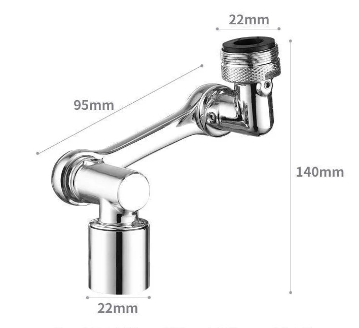 Grifo giratorio universal rotación completa de 1080° - Grifo GiraFácil™ 2x1