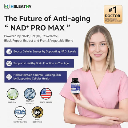 NAD+ PRO MAX Vitalidad Natural y CRECIMIENTO NATURAL + ENVIO GRATIS