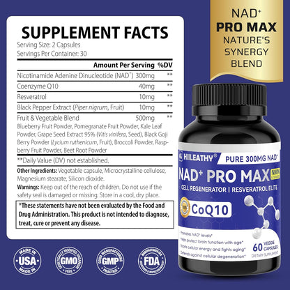 NAD+ PRO MAX Vitalidad Natural y CRECIMIENTO NATURAL + ENVIO GRATIS